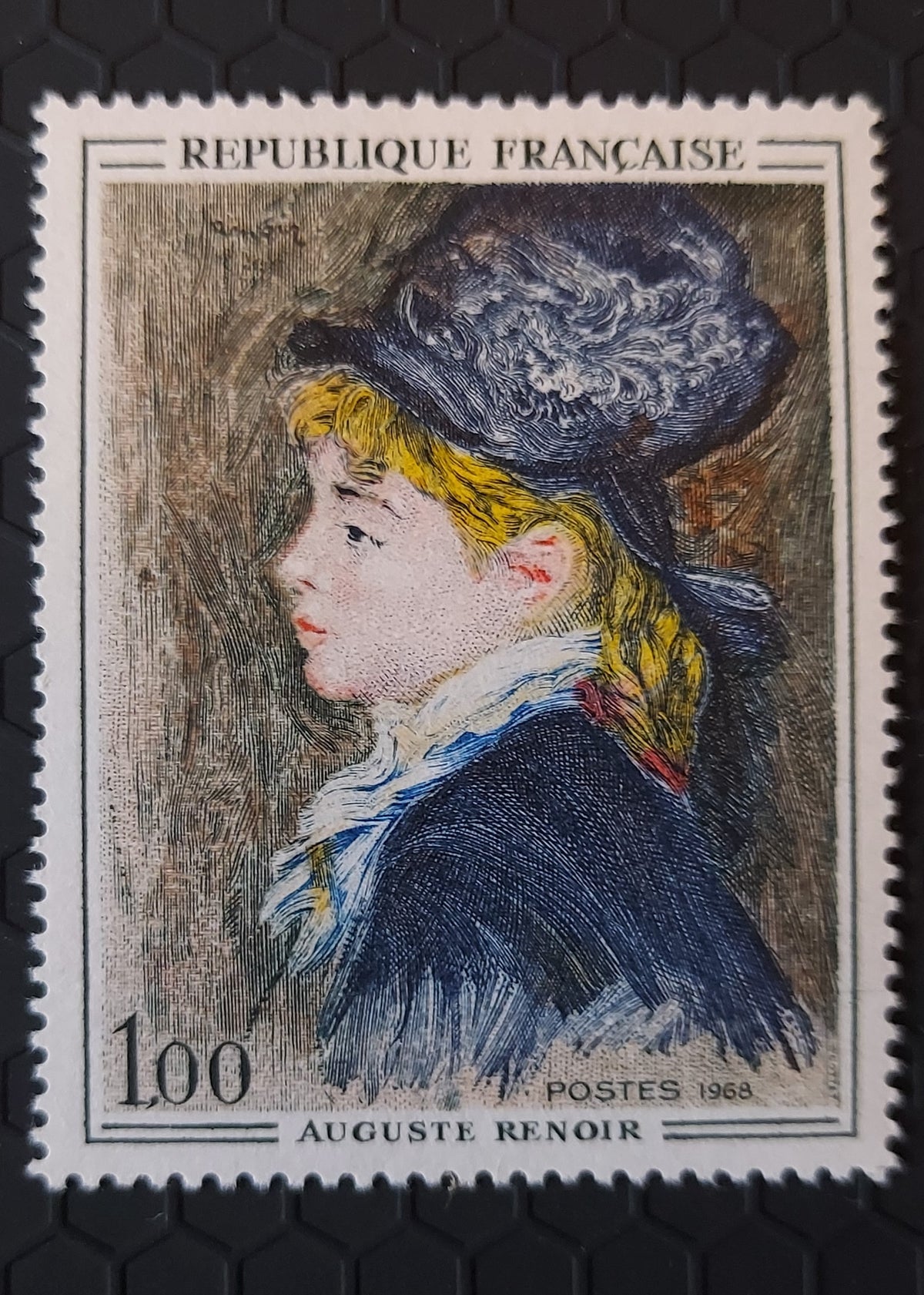 1968 France Commemorative Art Stamp