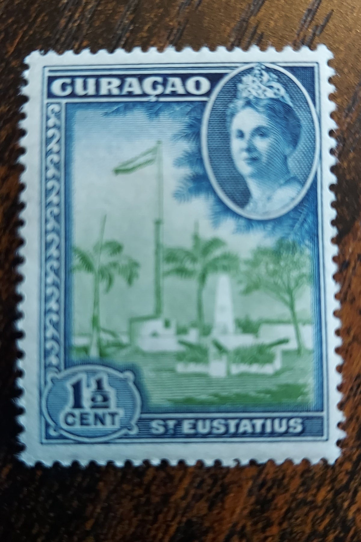 1 cent stamp St Eustatius