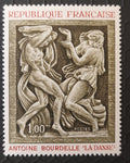 1968 "La Danse" 1f postage stamp